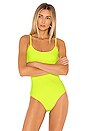 view 2 of 5 Elizabeth Bodysuit in Electric Yellow