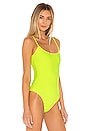 view 3 of 5 Elizabeth Bodysuit in Electric Yellow