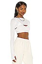 view 2 of 4 TOP CROPPED REMSON in White