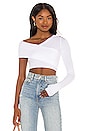 view 1 of 4 TOP CROPPED BLAKE in White