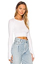 view 2 of 4 Colby Crop Top in White