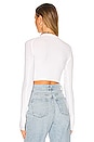 view 3 of 4 Colby Crop Top in White