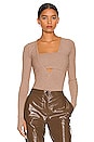 view 1 of 5 Bianca Bodysuit in Chestnut