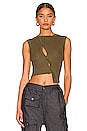view 1 of 5 Holly Crop Top in Military