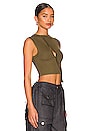 view 2 of 5 Holly Crop Top in Military