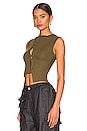 view 3 of 5 Holly Crop Top in Military