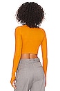 view 3 of 4 Carson Crop Top in Marigold