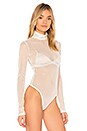 view 3 of 5 GALVIN ボディスーツ in Ivory Mesh