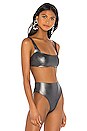 view 2 of 5 TOP BIKINI PORT in Luna Metallic