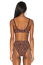 view 3 of 4 HAUT DE MAILLOT DE BAIN PORT in Leopard & Black