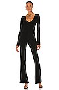 view 1 of 3 Knit Flare Jumpsuit in Black
