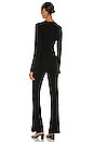 view 3 of 3 Knit Flare Jumpsuit in Black