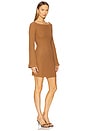 view 2 of 3 Eos Dress in Burnt Orange