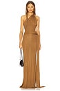 view 1 of 4 Halter Maxi Dress in Tigers Eye