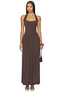 view 1 of 3 Quill Dress in Dark Brown