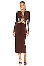 view 1 of 3 Perugia Dress in Brown