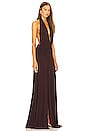 view 2 of 3 x REVOLVE Halter Cut Out Dress in Brown