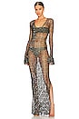 view 1 of 5 x REVOLVE Crochet Maxi Dress in Dark Olive