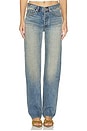 view 1 of 6 Straight Denim Jeans in Beige Wash