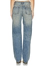 view 4 of 6 Straight Denim Jeans in Beige Wash