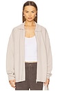 view 1 of 5 Cashmere Collared Zip Up in Beige