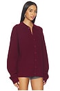 view 2 of 4 x REVOLVE Relaxed Knit Button Up Sweater in Wine