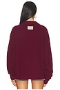 view 3 of 4 x REVOLVE Relaxed Knit Button Up Sweater in Wine