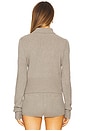 view 3 of 4 Ivy Zip Up Cardigan in Steel Gray