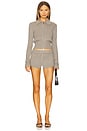 view 4 of 4 Ivy Zip Up Cardigan in Steel Gray
