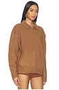 view 3 of 5 x REVOLVE Knit Zip Up Jacket With Collar in Deep Camel