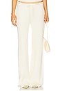 view 1 of 6 Knit Drawstring Pants in Cream