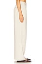 view 3 of 6 High Waisted Pleated Trousers in Bone