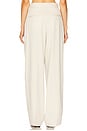 view 4 of 6 High Waisted Pleated Trousers in Bone