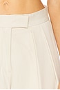 view 6 of 6 High Waisted Pleated Trousers in Bone