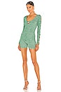 view 1 of 5 Agate Romper in Heather Green