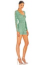 view 3 of 5 Agate Romper in Heather Green