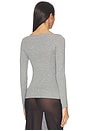 view 3 of 4 Boatneck Long Sleeve Tee in Gray