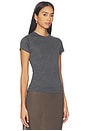view 2 of 4 Baby Tee in Dark Gray