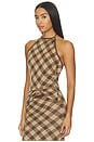 view 3 of 6 Kae Top in Plaid Brown