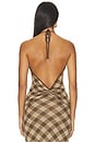 view 4 of 6 Kae Top in Plaid Brown