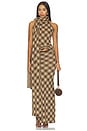 view 5 of 6 Kae Top in Plaid Brown