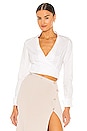 view 1 of 4 Aya Wrap Shirt in White