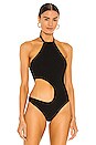 view 2 of 5 Jade Cutout Bodysuit in Black