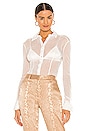 view 1 of 4 Lila Mesh Shirt in Off White