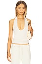 view 1 of 4 Knit Halter Top in Cream