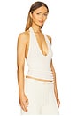 view 2 of 4 Knit Halter Top in Cream