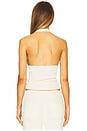 view 3 of 4 Knit Halter Top in Cream