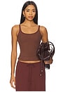 view 1 of 4 Ribbed Tank Top in Burgundy