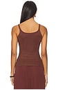view 3 of 4 Ribbed Tank Top in Burgundy