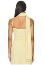 view 4 of 6 Asymmetrical Scarf Tank Top in Buttercream